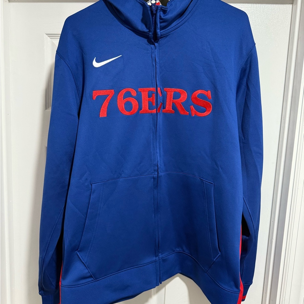 NBA Blue and Red Nike Hoodie
